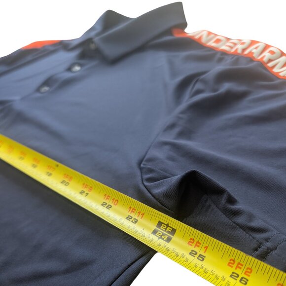 Under Armour Men's XL Playoff 3.0 Strike Golf Polo Navy UPF 40 Polyester Stretch - Picture 3 of 5
